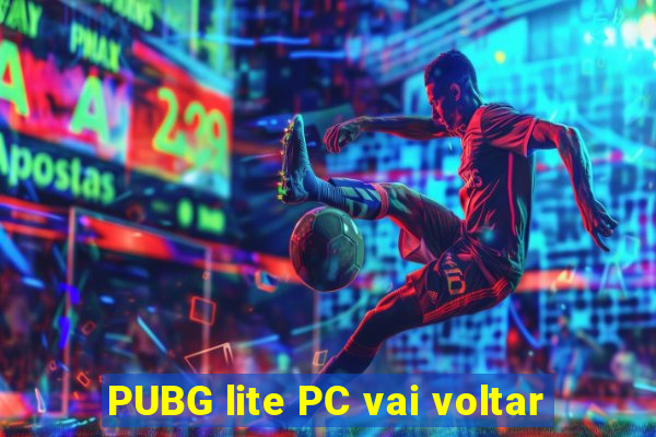 PUBG lite PC vai voltar